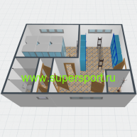 Раздевалка мобильная 14.4 кв.м.