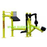 Уличный тренажер с изменяемой нагрузкой «Глют-машина»