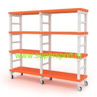 Стеллаж четырехярусный