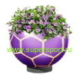Вазон бетонный Мяч цветной В-14-2 для цветов