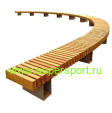 Скамейка радиусная С-180 парковая