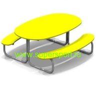 1501 Стол со скамьями уличный