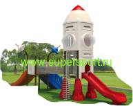 Игровой комплекс "Ракета с 2 горками" HO 17601