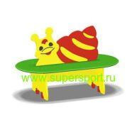 1255 Скамейка УЛИТКА для детской площадки