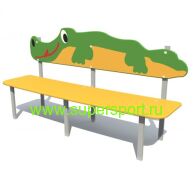 1271 Скамейка КРОКОДИЛ для детской площадки