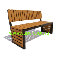 1300 Диван уличный Аллея парковый