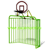 Ворота мини-футбольные<br/ <p>антивандальные цельнометаллические 2 <br/ <p>с баскетбольным кольцом