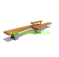 Лавочка двусторонняя Ростов 3 м