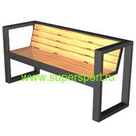 1216 Скамейка диван уличный парковый