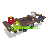 2117 Качалка-балансир Машинки 4-х местная