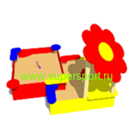 3118 Песочница каскад Цветок для детской площадки