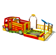 3245 Песочный дворик МЧС для детской площадки