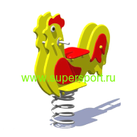 2121 Качалка пружинка Петушок для детской площадки