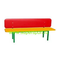 1266 Скамейка со спинкой для детской площадки