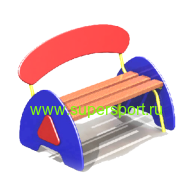 1272 Скамейка со спинкой для детской площадки