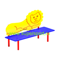 1274 Скамейка детская ЛЬВЁНОК для детской площадки