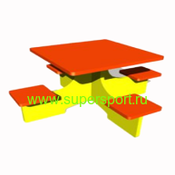 1504 Стол со скамьями для детской площадки