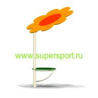 1515 Cтолик с навесом Цветок для детской площадки