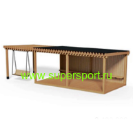 2253 ПЕРГОЛА навес с качелями терраса