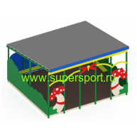 3406 Теневой навес Полянка для детской площадки