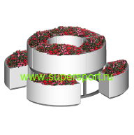 Цветочница бетонная вазон ВК-20 уличная для цветов