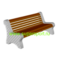 Скамья бетонная С-6 Клетка парковая