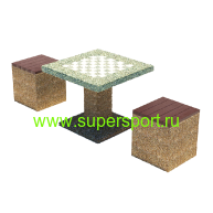 Стол для игры в шахматы с тумбами 2 шт.