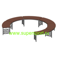 Скамейка круглая парковая С-30