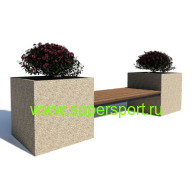 Скамейка Куб 750 парковая