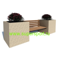 Скамейка Куб 900 парковая