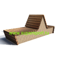 Шезлонг Звезда пляжный термобрус