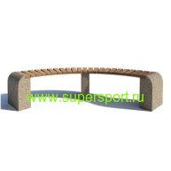 Скамейка радиусная парковая