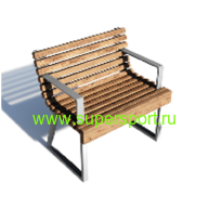 Кресло парковое с подлокотниками