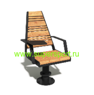 Скамейка Рабочее кресло-2 вращающееся парковое