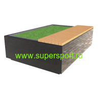 Цветочница с лавочкой Испанский квартал парковый