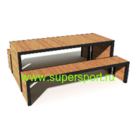 Стол со скамейками парковый