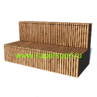 Диван со спинкой парковый