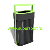 Урна металлическая уличная с крышкой для мусора