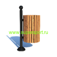 Урна на ножке Норма деревянная для мусора