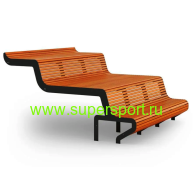 Скамейка-настил-трибуна Сити парковая спортивная