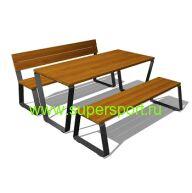 Стол с лавками 134