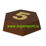 Шестиугольник EPDM-крошка