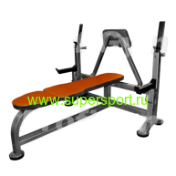 Скамья для жима со страховочными упорами и упором для партнера