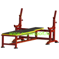 Скамья для жима с упорами и скамьей для инвалидов (усиленная)