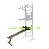 Скамья для пресса на шведскую стенку навесная