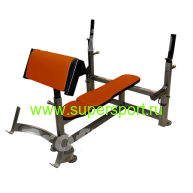 Скамья-стойка для жима штанги лежа + парта Скотта