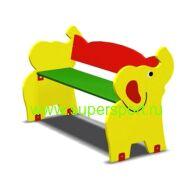 1251 Скамейка СЛОНИК для детской площадки