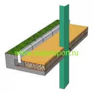 Установка столба <br/ <p>под монтаж ограждения