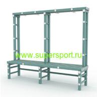 Скамья-вешалка односторонняя