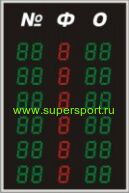 Табло индивидуальных фолов и набранных очков для баскетбола на 6 игроков